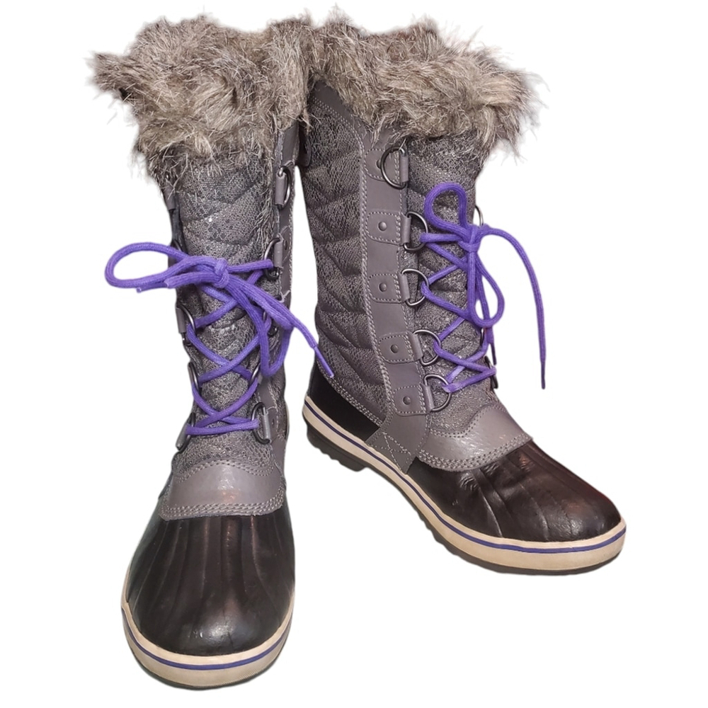 Sorel Boots Tofino II Faux Fur Lined Winter Waterproof Gorpcore Gray Size 8.5